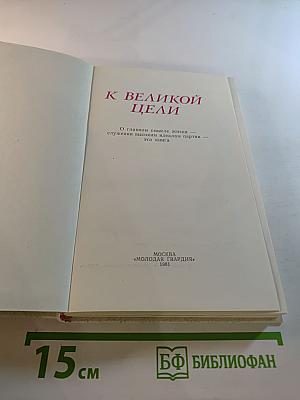 К великой цели