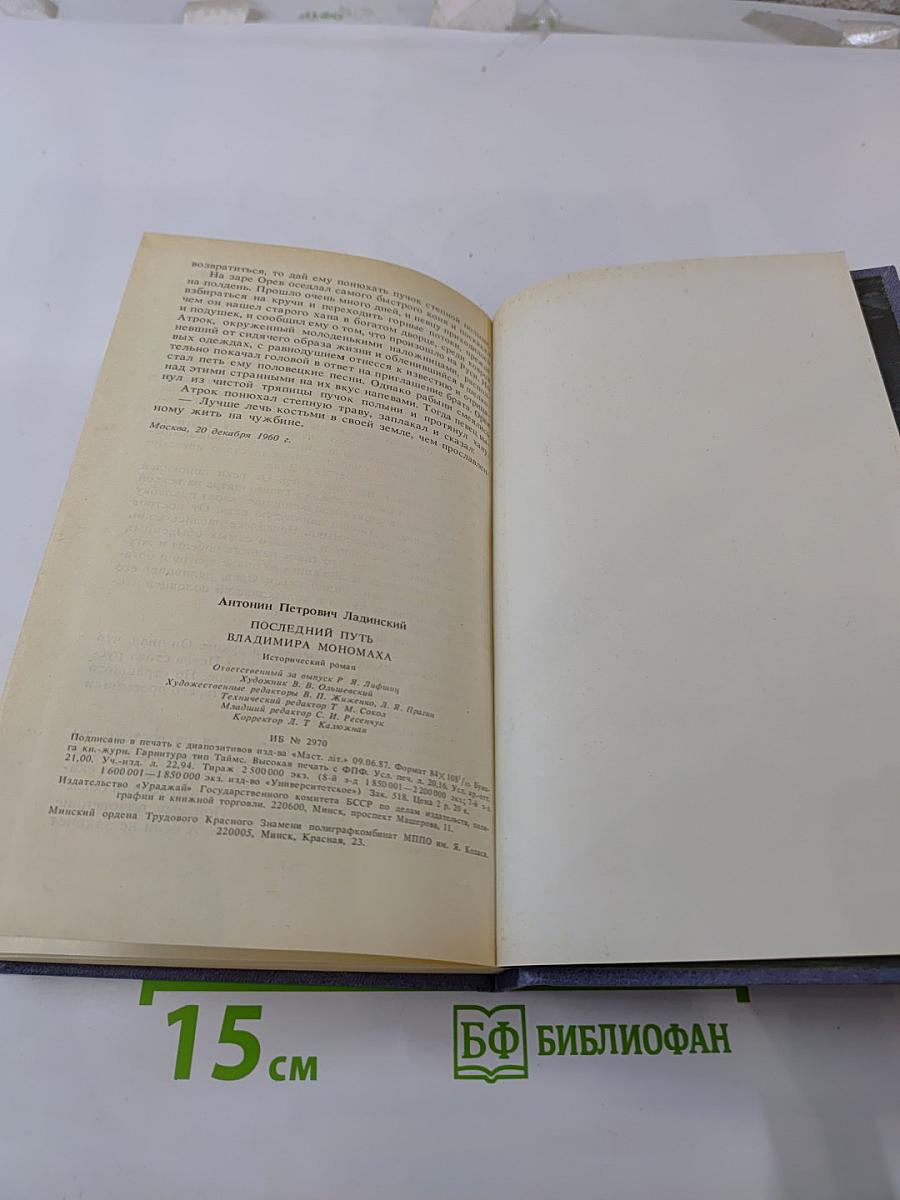 Последний путь Владимира Мономаха