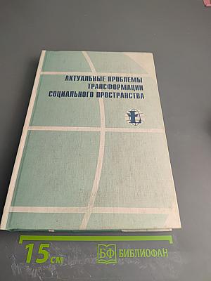 Актуальные проблемы трансформации социального пространства