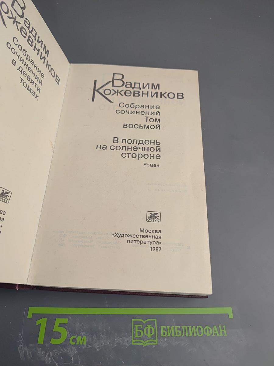 Собрание сочинений. Том 8. В полдень на солнечной стороне