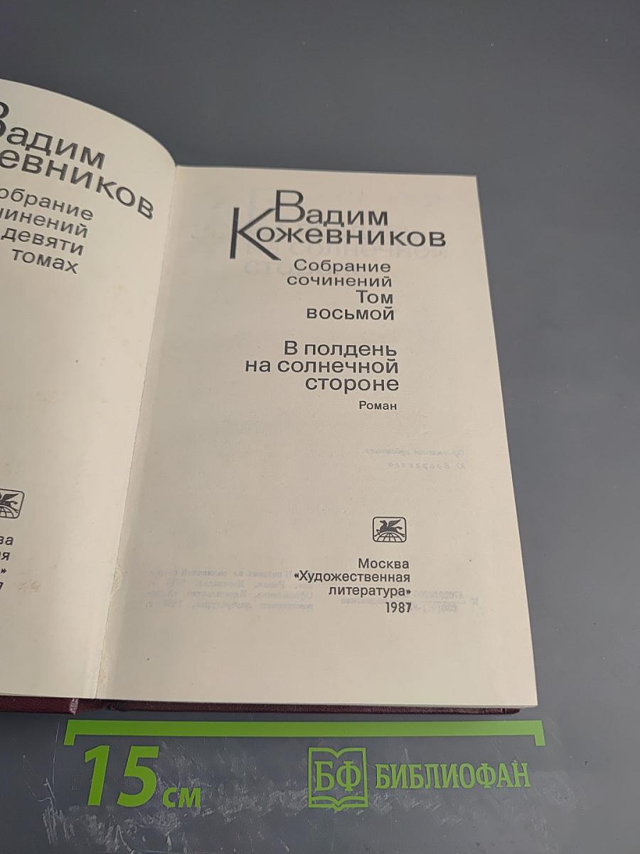 Собрание сочинений. Том 8. В полдень на солнечной стороне