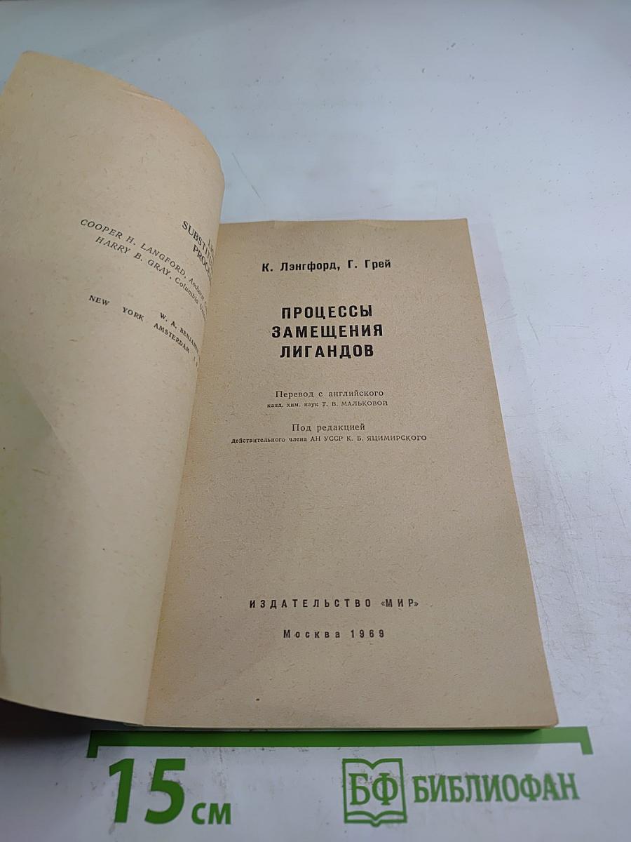 Процессы замещения лигандов