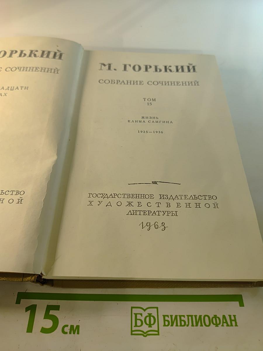 Собрание сочинений. Том 15. Жизнь Клима Самгина