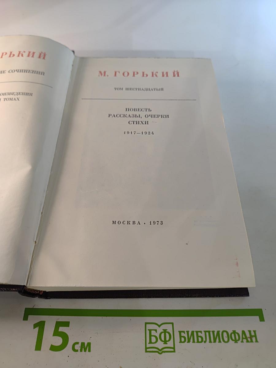 Собрание сочинений. Том шестнадцатый. Повесть. Рассказы, очерки. Стихи. 1917-1924