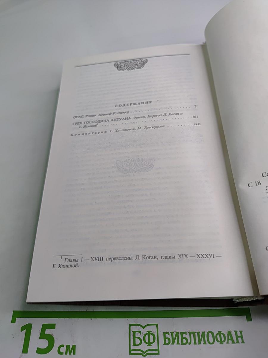 Собрание сочинений. Том шестой: Орас. Грех господина Антуана