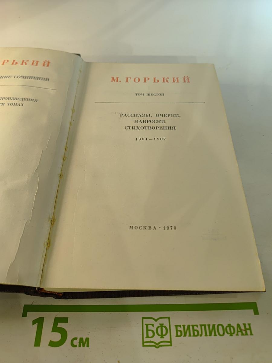 Собрание сочинений. Том шестой: Рассказы, очерки, наброски, стихотворения 1901-1907