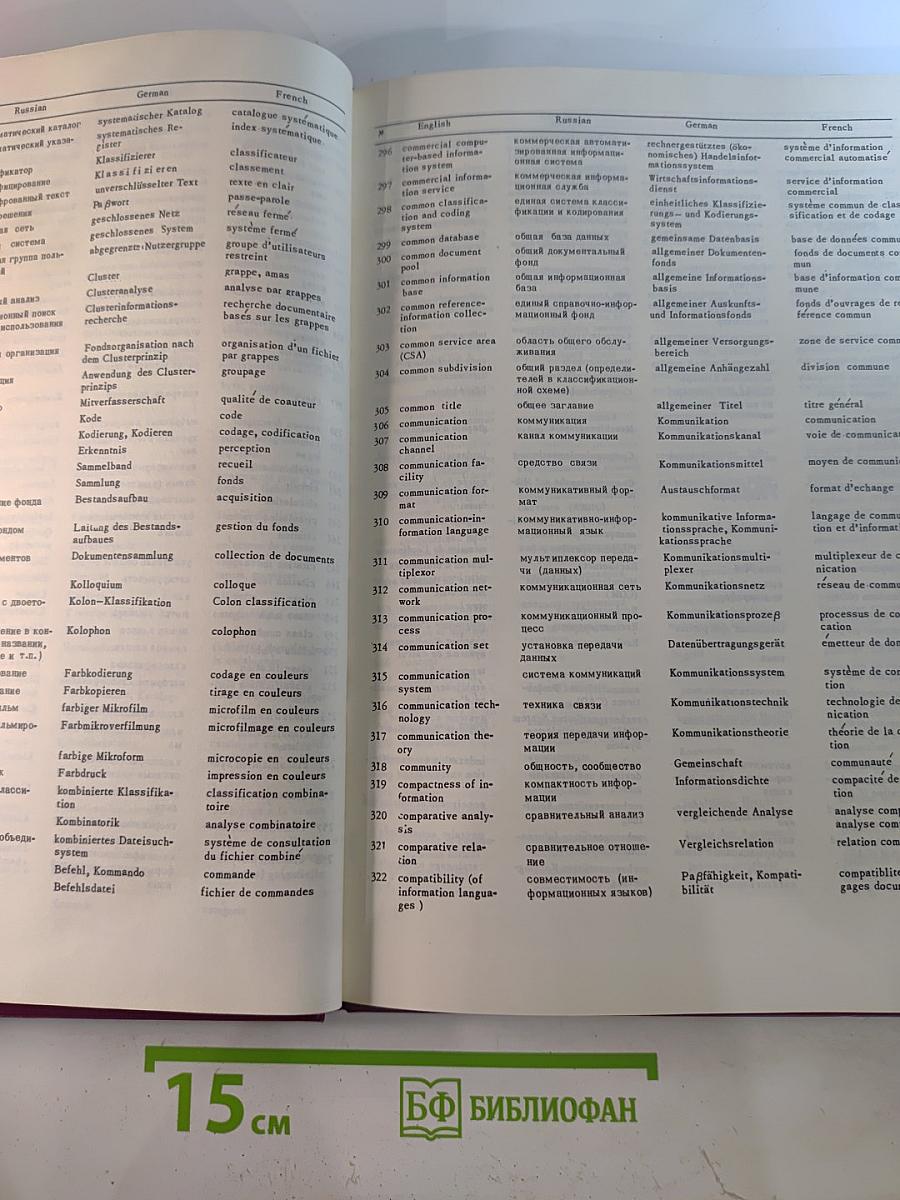 Актуальные проблемы терминологии по информатике и документации