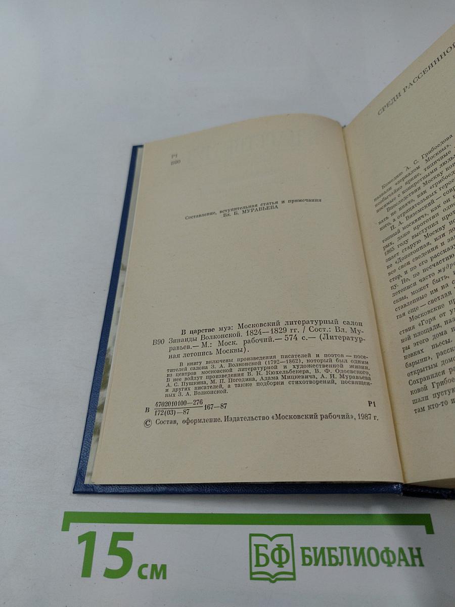 В царстве муз: Московский литературный салон Зинаиды Волконской. 1824-1829 гг.