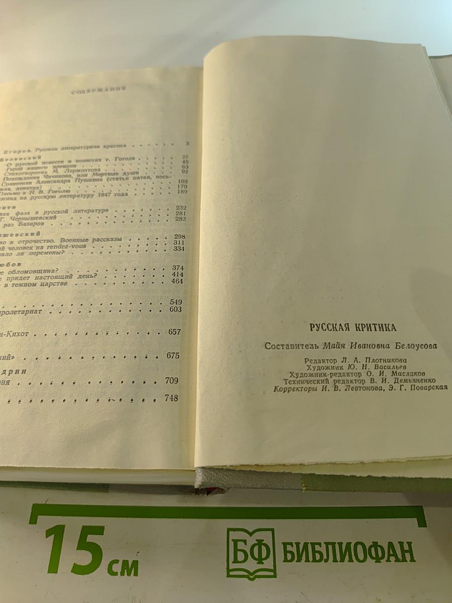 Русская критика