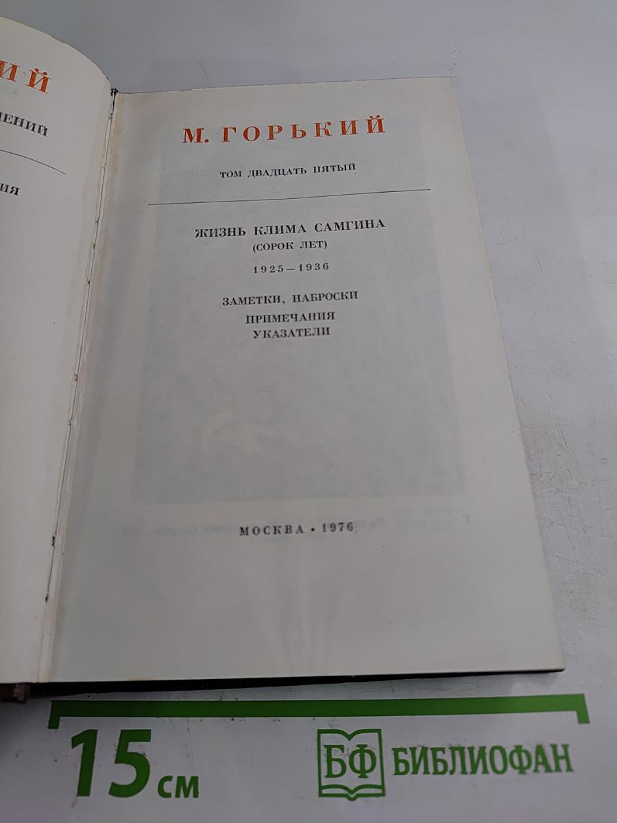 Жизнь Клима Самгина (Сорок лет). Том двадцать пятый