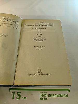 Собрание сочинений. Том 6. Человеческая комедия: Философские этюды. Сцены частной жизни