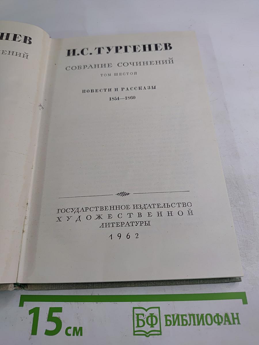Собрание сочинений. Том шестой: Повести и рассказы 1854-1860