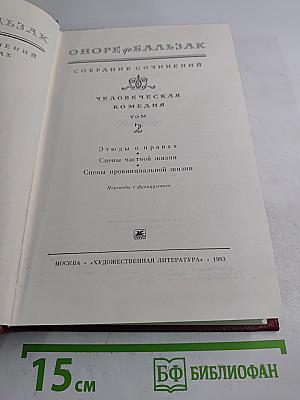 Оноре де Бальзак. Собрание сочинений. Человеческая комедия. Том 2