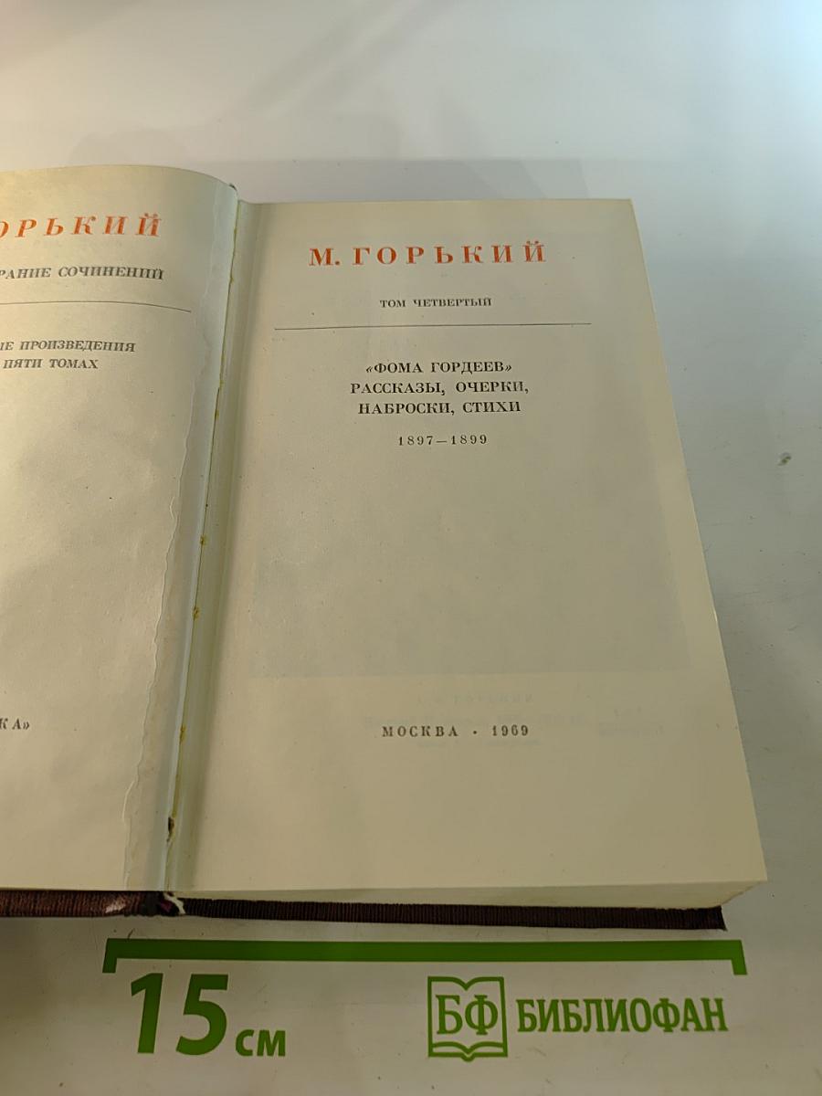 Художественные произведения. Том четвертый: Фома Гордеев. Рассказы, очерки, наброски, стихи (1897–1899)