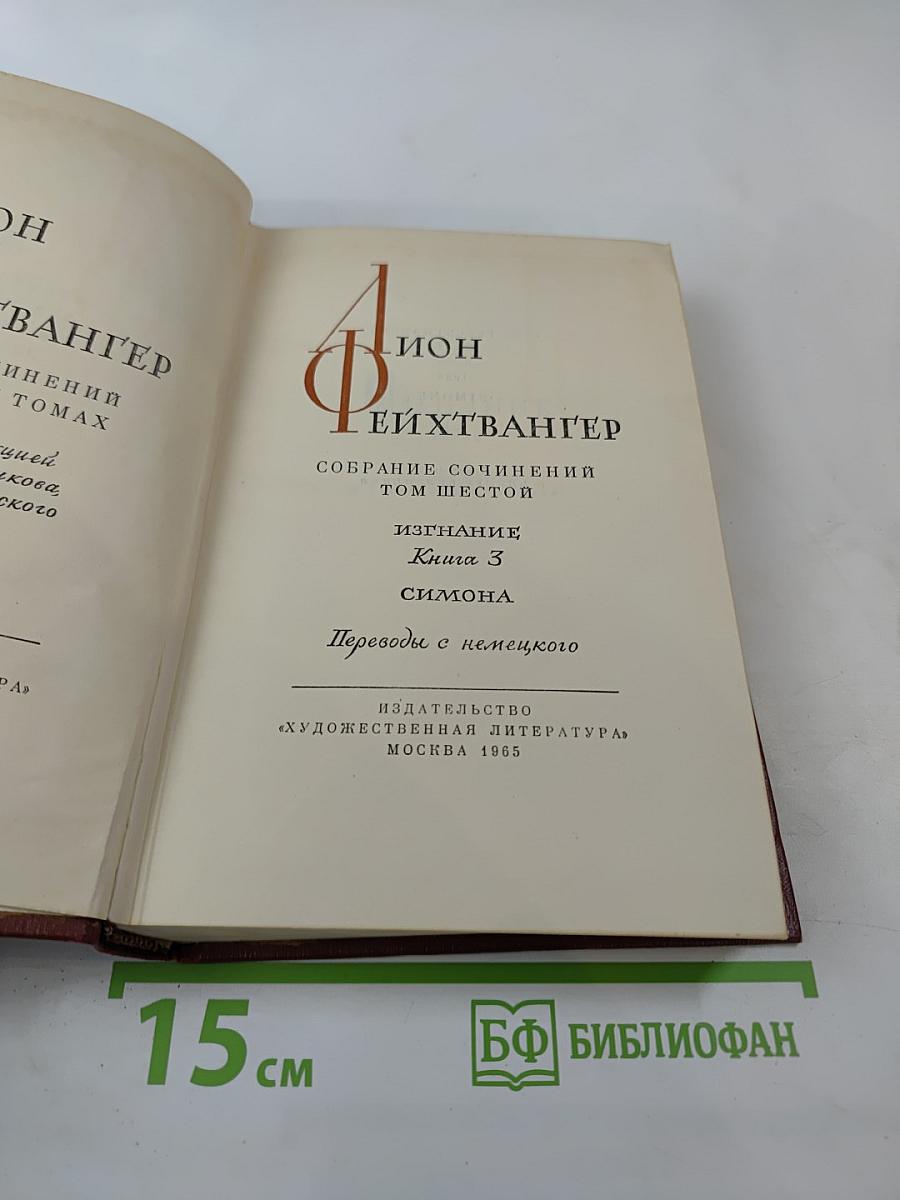 Собрание сочинений. Том 6: Изгнание. Книга 3. Симона