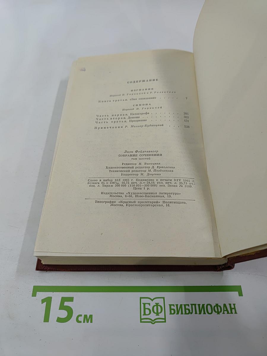 Собрание сочинений. Том 6: Изгнание. Книга 3. Симона