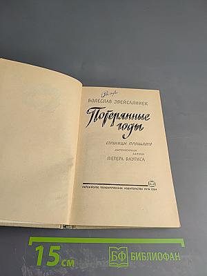 Потерянные годы