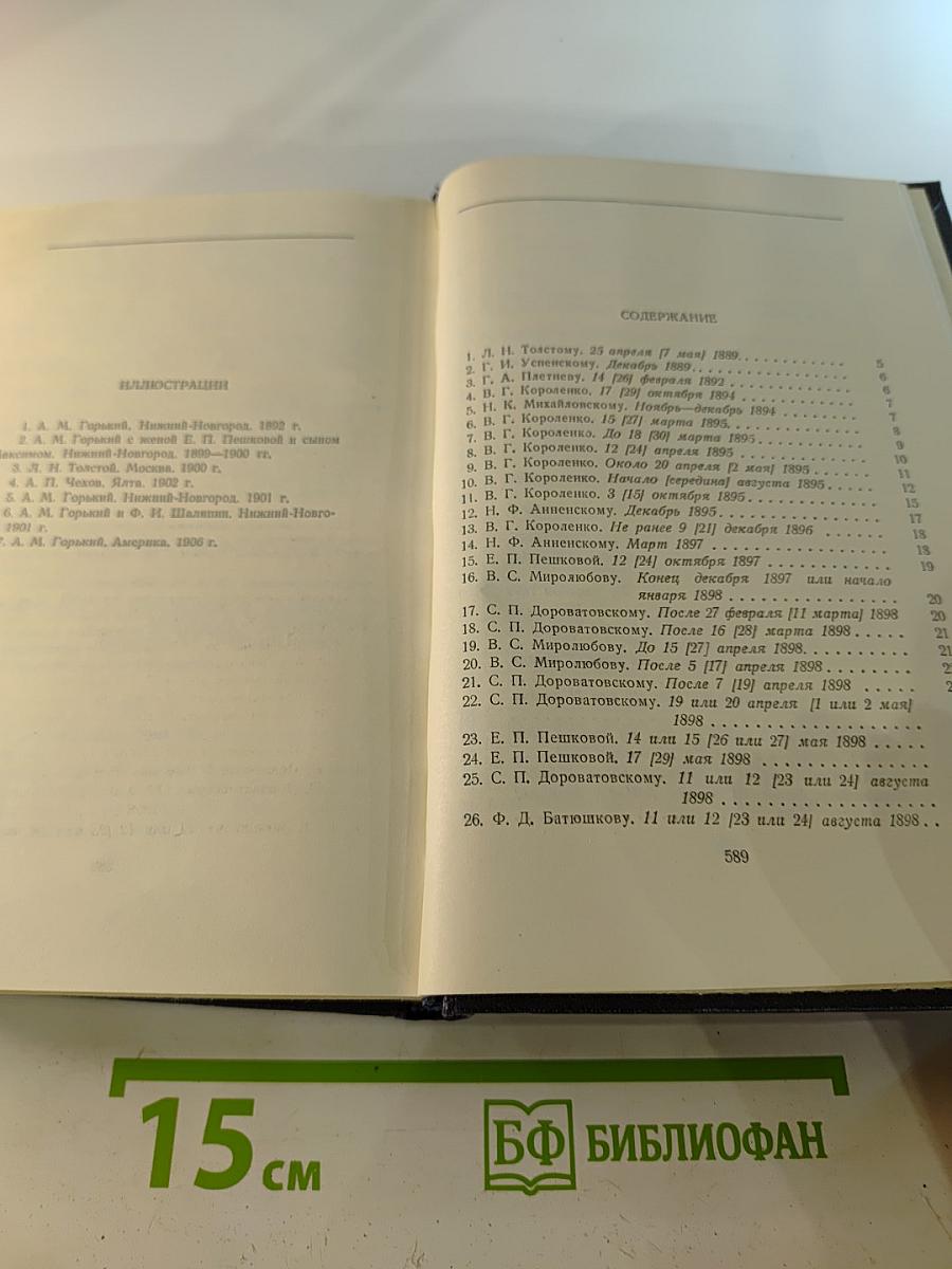 М. Горький. Собрание сочинений. Том 28. Письма, телеграммы, надписи. 1889 - 1906