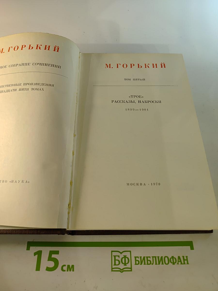 Том пятый: "Трое". Рассказы, наброски 1899-1901