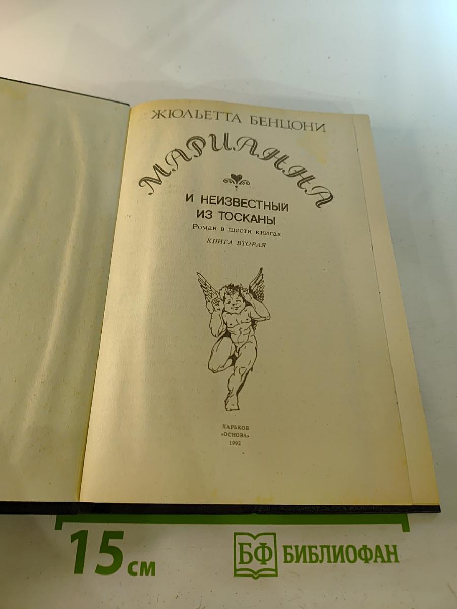 Марианна и неизвестный из Тосканы. Роман в шести книгах. Книга вторая