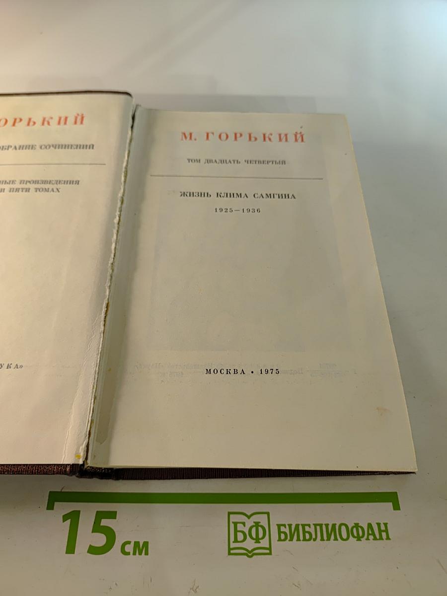 Жизнь Клима Самгина, Том двадцать четвертый