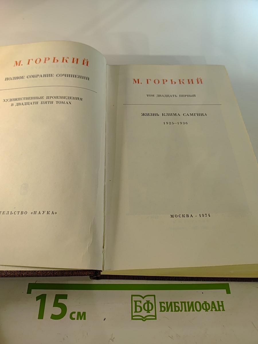 Жизнь Клима Самгина. Том двадцать первый