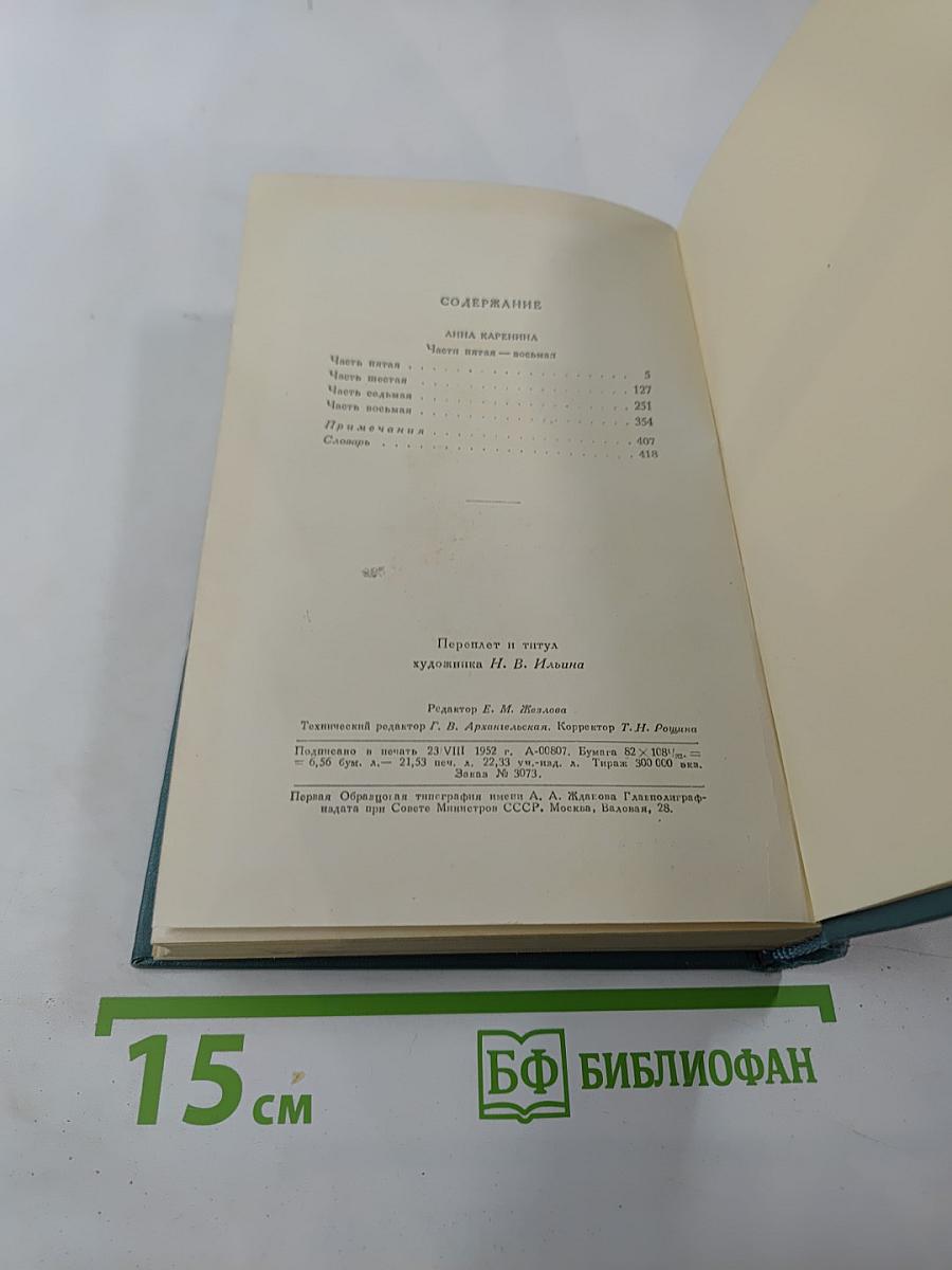 Собрание сочинений в четырнадцати томах. Том девятый: Анна Каренина. Роман в восьми частях