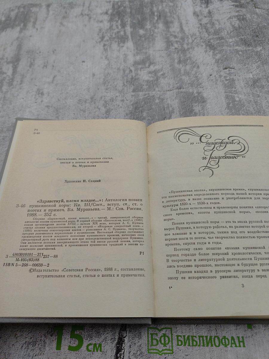 Здравствуй, племя младое... Книга III. Антология поэзии пушкинской поры