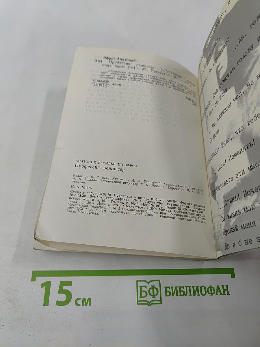 Профессия: режиссер