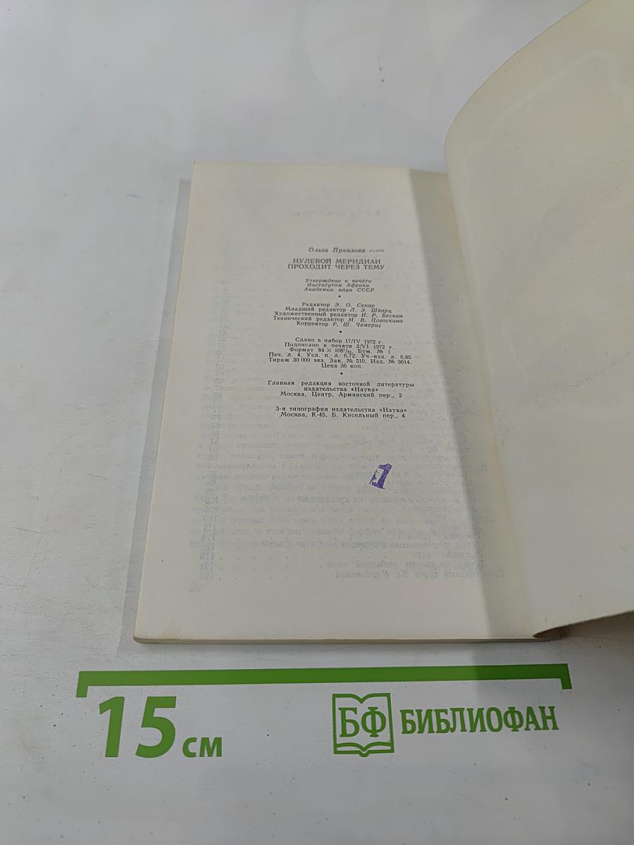 Нулевой меридиан проходит через Тему