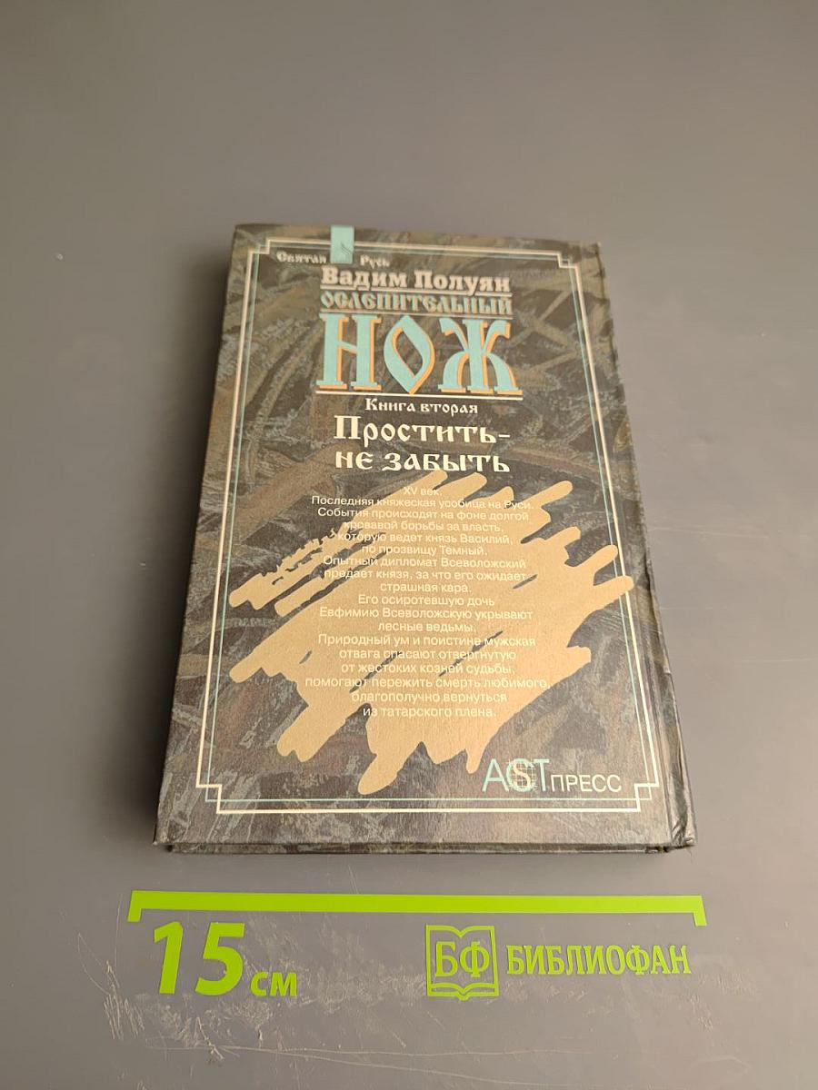 Ослепительный Нож. Книга вторая: Простить - не забыть