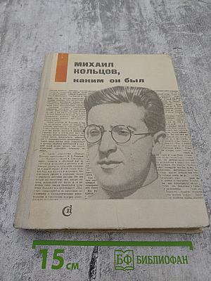 Михаил Кольцов, каким он был