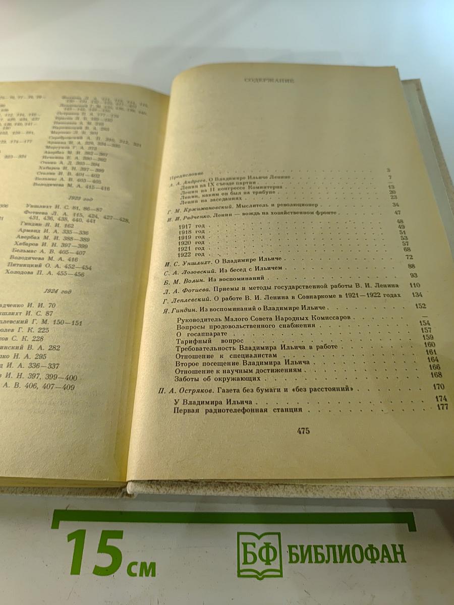 Воспоминания о Владимире Ильиче Ленине. Том 4