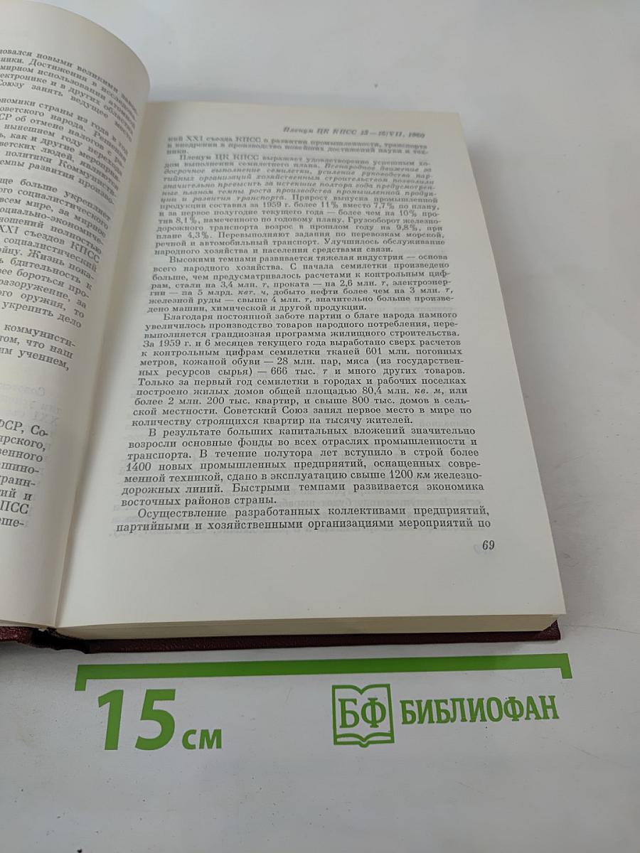 КПСС в резолюциях и решениях съездов, конференций и пленумов ЦК Том восьмой 1959-1965