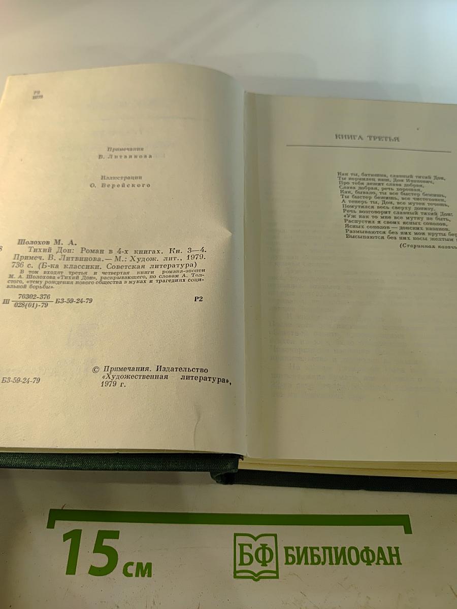 Тихий Дон. Роман в четырех книгах. Книга третья и четвертая