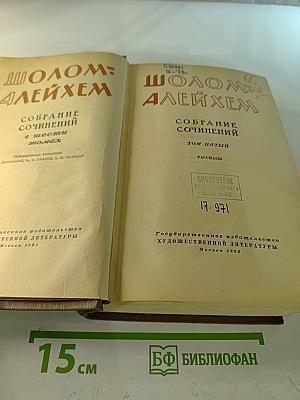 Шолом-Алейхем. Собрание сочинений в шести томах. Том пятый: Рассказы