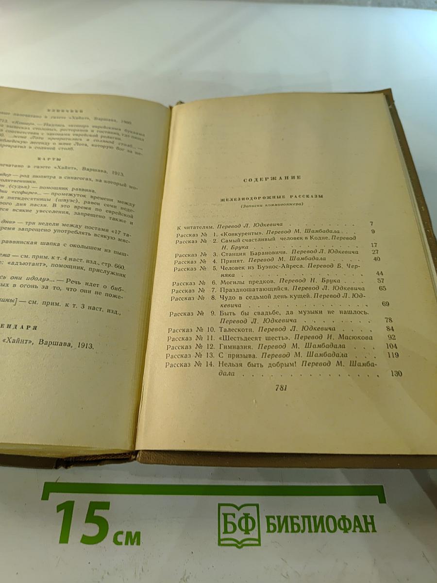 Шолом-Алейхем. Собрание сочинений в шести томах. Том пятый: Рассказы