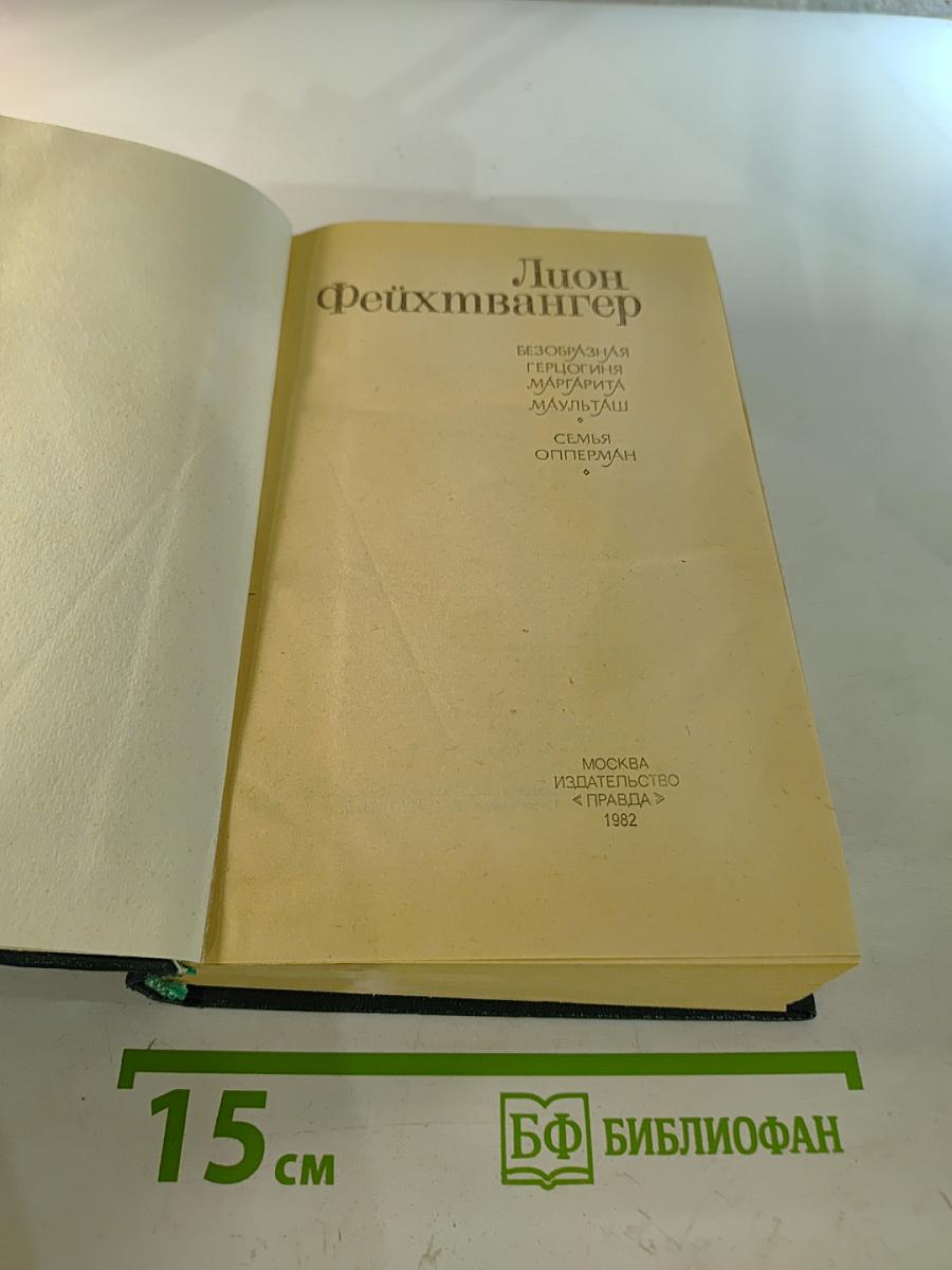 Лион Фейхтвангер. Безобразная герцогиня; Семья Опперман