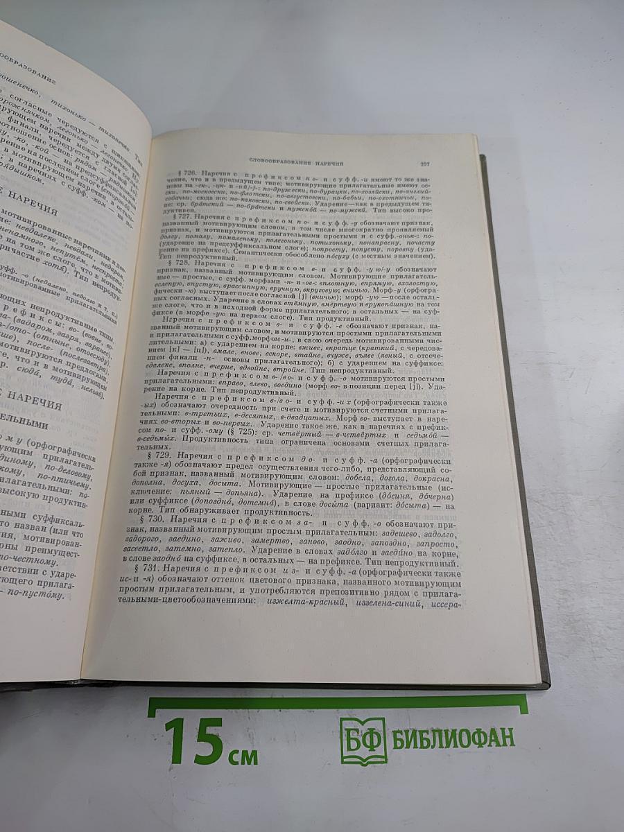 Грамматика современного русского литературного языка