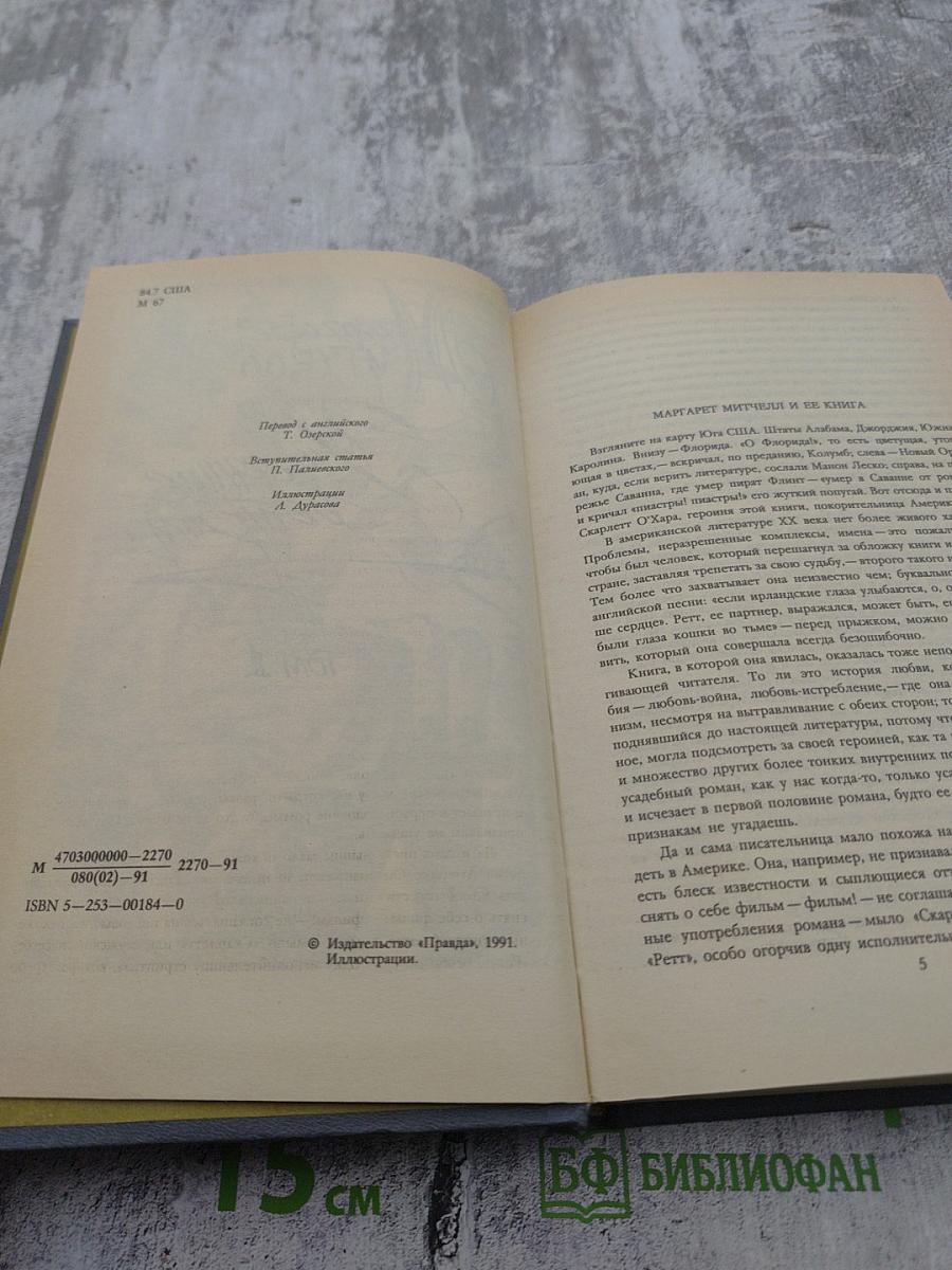 Унесенные ветром. Том 1