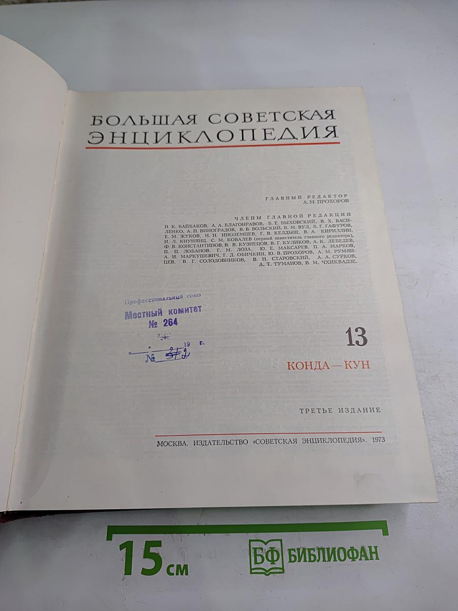 Большая Советская Энциклопедия. Том 13