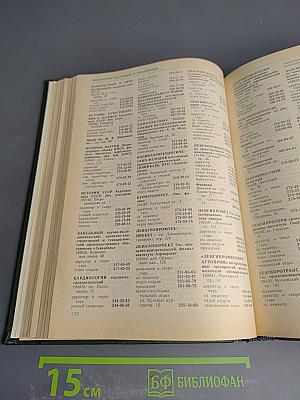 Список абонентов ЛГТС. Телефоны учреждений, предприятий организаций. 1988