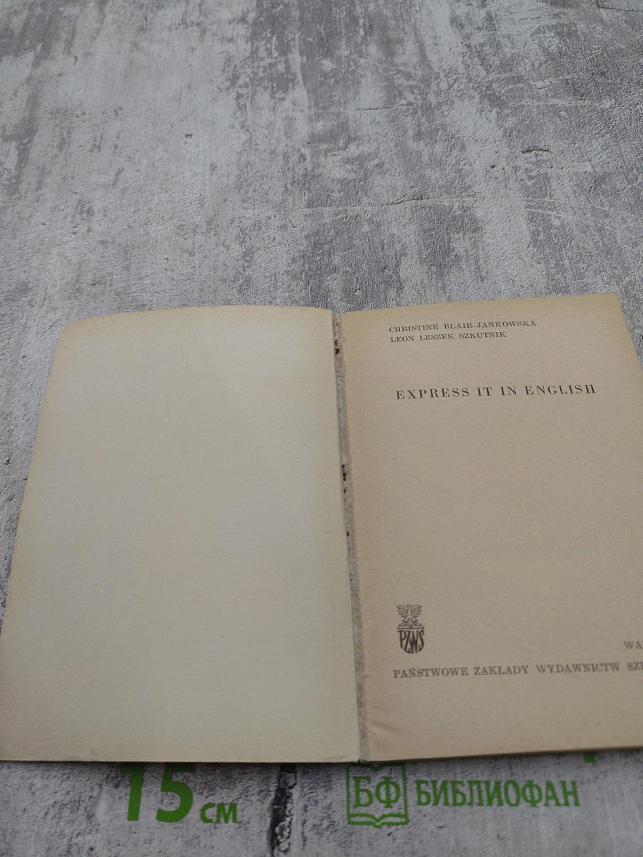 Express it in english