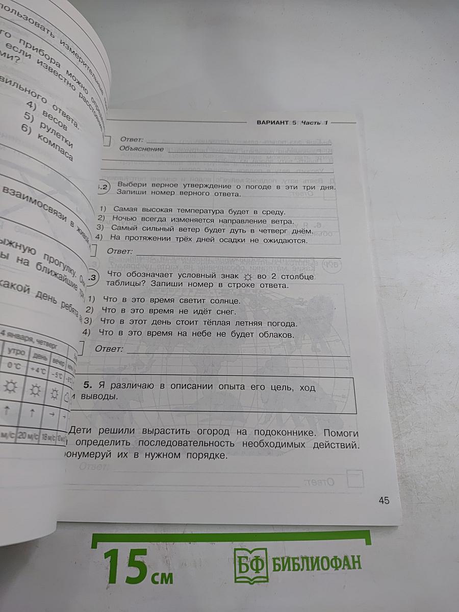 Всероссийские проверочные работы Окружающий мир 4 класс