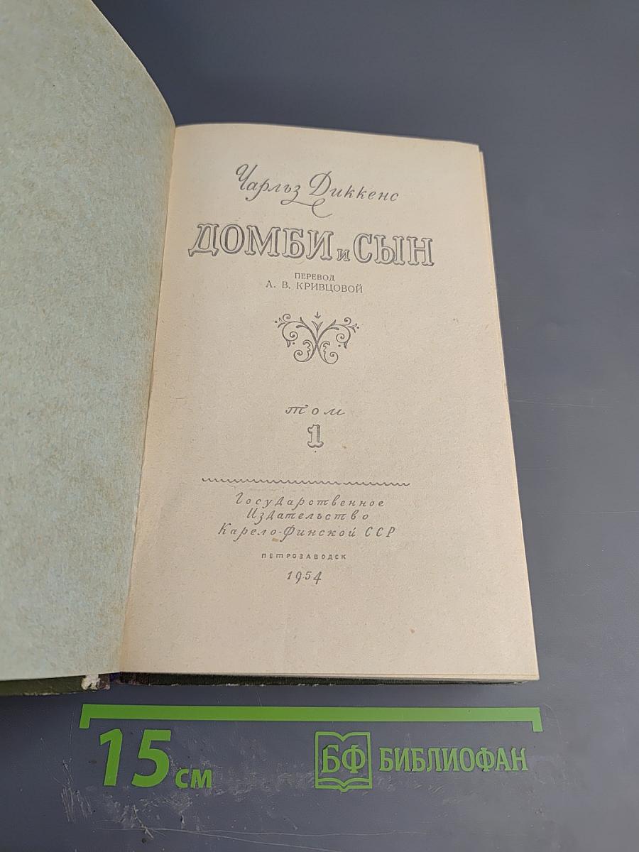 Домби и сын. Том 1