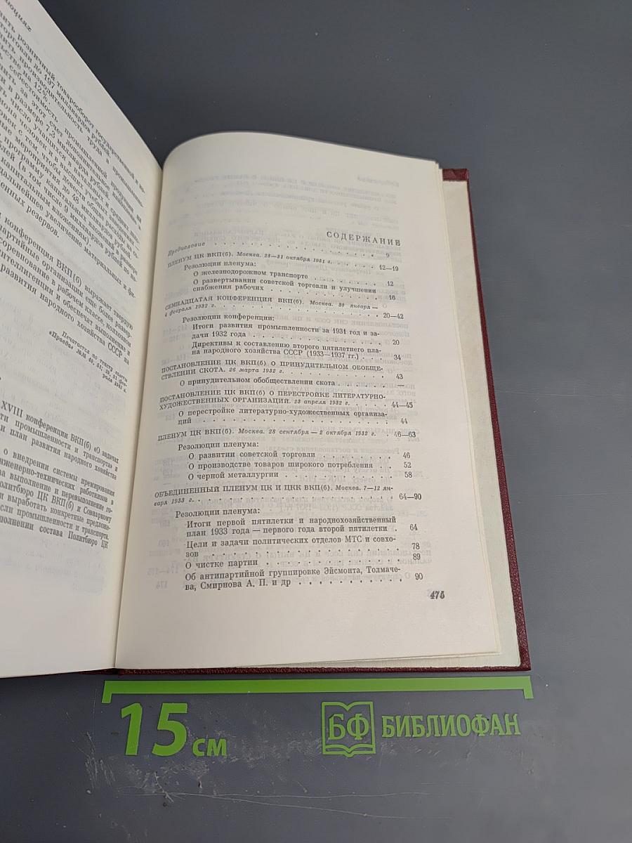 КПСС в резолюциях и решениях съездов, конференций и пленумов ЦК. Том пятый. 1931-1941