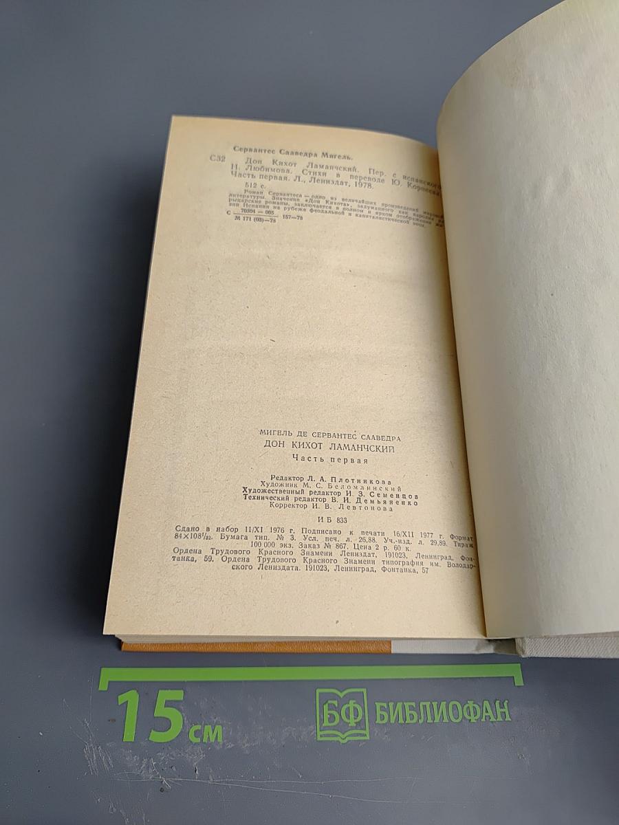 Дон Кихот Ламанчский. Часть первая