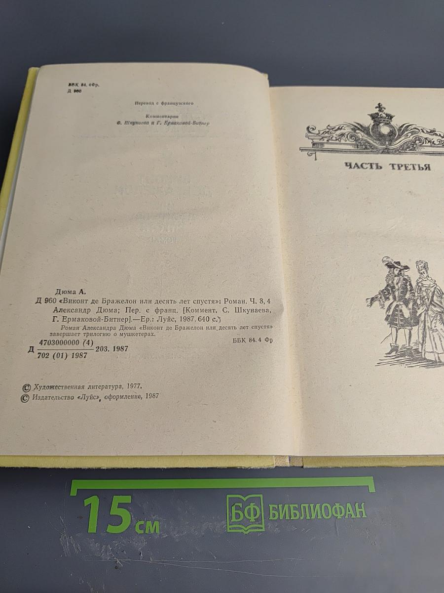 Виконт де Бражелон или Десять лет спустя. Части 3, 4