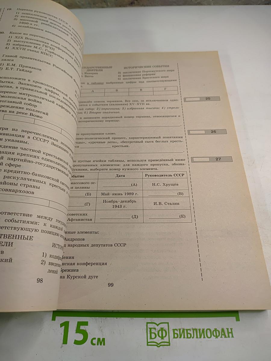 ЕГЭ 2015 История. Типовые тестовые задания