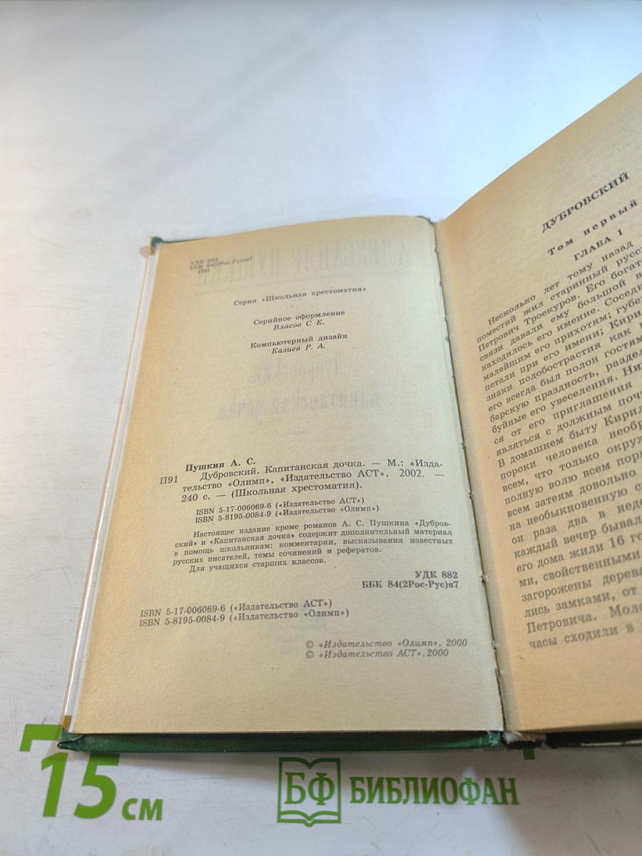 Дубровский. Капитанская дочка